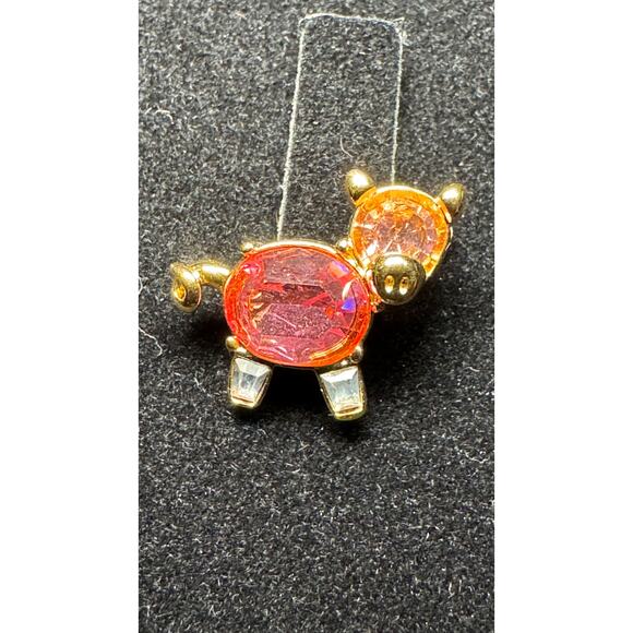 Joan Rivers Jewelry - Vintage Joan Rivers Crystal Pig Brooch
